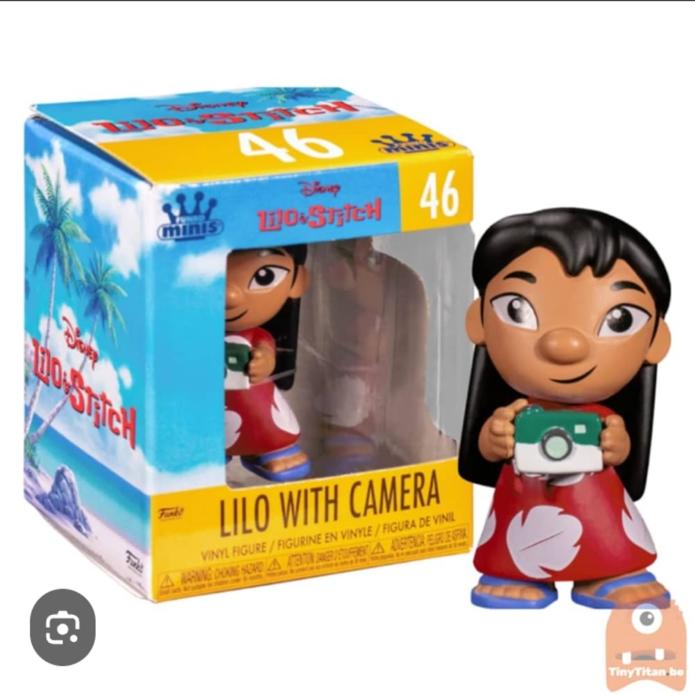 Disney Lilo & Stitch Lilo Vinyl Figure by Funko with Green Camera